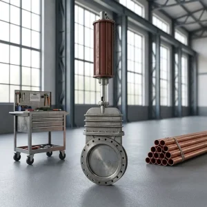 Manufacturer Price Knife Type Gate Valve Bi Directional Metal Sealed 6 Inch DN150 for Power Plant Coal
