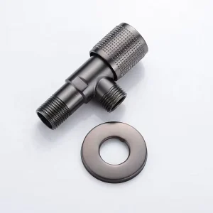 LIRLEE Modern High Quality Stainless Steel Angle Valve Bronze Chrome Finish Wall Mounted for Commercial Bathroom Faucet