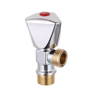 LIRLEE Threaded Connection 1 2 Angle Stop Valve Toilet Bathroom Forced Brass Body PTFE Sealing Commercial Kitchen Use