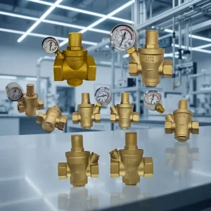 LISHUI Brass Pressure Reducing Valve 1 Inch Used for Water