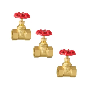 LISHUI Customizable 1 2 4 Inch Manual Brass Stop Valve OEM General Applications Water Valves