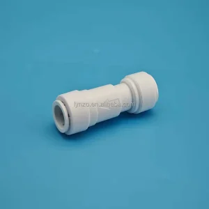 LZ-CV 3/8 in Straight Check Valve Food-Grade Material Push-In Pipe Fitting for Commercial Kitchen Water Systems