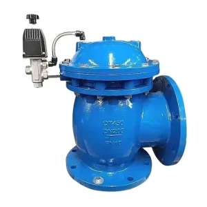 Large Diameter Cast Iron Diaphragm Flanged Mud Valve Quick Open Pneumatic Manual Control