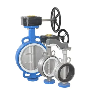 Large Size Double Flange Butterfly Valve for Manual Pneumatic Power Worm Gear Operated Water General Purpose Oil Application