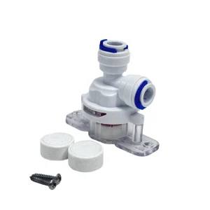 Leak Detector Shut Off Valve Round Type 1 4″ 3 8″ OD Water Leak Detector Automatic Shutoff Valve for RO System Water Purifiers