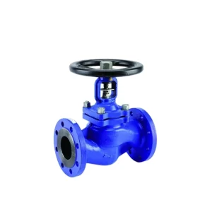 Leak free Manual Bellows Seal Globe Valve PN16 WJ41H 16 HBYS DIN Standard Cast Iron Flange End Stop Valve Water Steam Oil