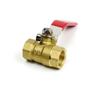 Leakproof Forged Brass Fixed Double Female Thread Ball Valve Manual On-Off Shut Fitting 3/8-inch 1/2-inch Cross Water Industrial