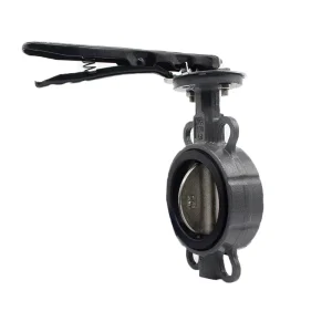 Lever Type Corrugated Soft Seal butterfly Valve