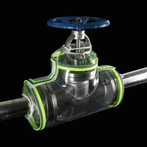 Lightweight Chemical Resistant Globe Valve Guard Transparent PVC Safety Cover with Reflective Strips