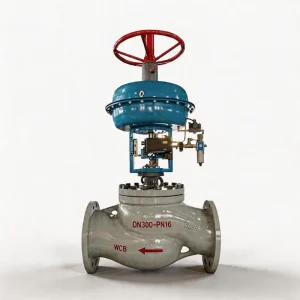 Linear Acting Pneumatic Control Valves with Diaphragm Actuator 4 20mA Digital Smart Positioner for Steam Pressure Regulating