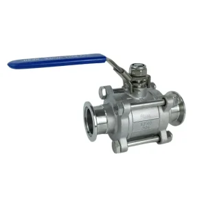 Lithium Semiconductor Industry Stainless Steel 3PC 2 way Vacuum Ball Valve