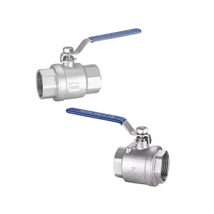 Long Handle Manual Control Type 2PC DN50 Stainless Steel Water Pressure Flow Ball Valve