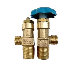 Lovtec Industrial Medical Grade Brass Cylinder Valve for Oxygen Gas with Flow Rate Adjustment