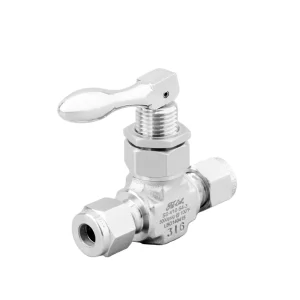 Low Pressure Manual 1 Way Flow Fluctuation Switch Needle Valve One Piece Stainless Steel Angle Structure Gas Media
