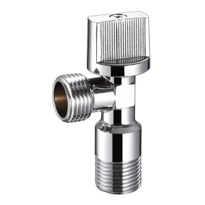 Low Price Anti slip Chrome plated Brass G1 2 Pressure resistant Brass Angle Valve for Toilet & Kitchen
