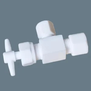 Low price New Corrosion resistant High Temperature Resistant PTFE Three way Valve PTFE Valve Non toxic Customizable