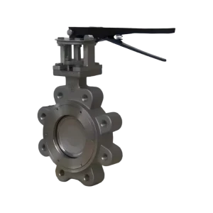 Lug Butterfly Valve Lever Operated Triple Eccentric Metal Seat Replacement for Gate Ball Control Valve for Oil Water Treatment