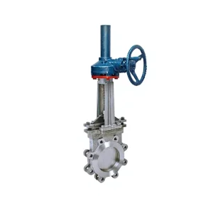 Lug Type Knife Gate Valve Stainless Steel Body Manual Shutoff for Oil General Application Pipeline Systems