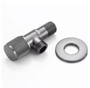 Luxury G 1 2 Brass Angle Valve Modern Design Stop Water Toilet Washing Machine Gun Gray Thickened Hot Cold Water Easy