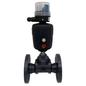 MUQIAO UPVC Pneumatic Diaphragm Control Valve DN15 DN50 OEM for Water Applications DIN ANSI JIS CNS Standards 20C~300C