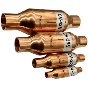 Magetic Check Valve Uses Guide Device & Automatic Suction Design That Prevents Reverse Refrigerant Flow in Pipelines of HVAC R