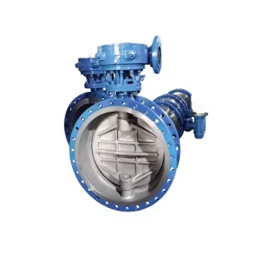 Maintenance Free Worm Gear Operated Double Flanged Stainless Steel Butterfly Valve for Underground Water Supply
