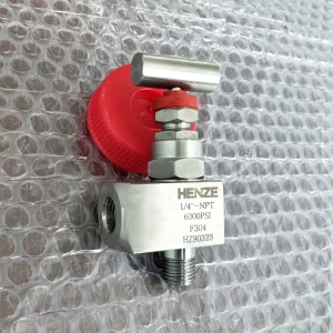 Male and Female Angle Needle Valve NPT Ends Steel