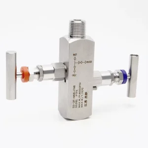 Manual 1 2″ M FNPT 316SS Stainless Steel Block Bleed Valve JM LOK Brand 6000psi High Temp Needle Structure 2 Valve Manifolds