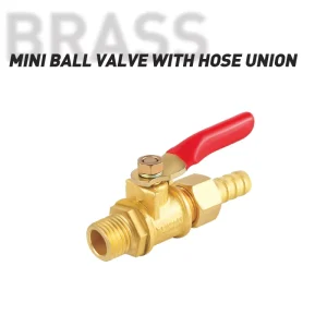 Manual 1/4-8 Inch Brass Pipe Fitting Hose Barb Mini Ball Valve OEM Customizable for Plumbing & Water Supply