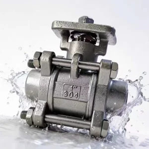 Manual 3-Piece Stainless Steel Ball Valve SS304 SS316 CF8M 1000 WOG PN63 Flanged Full Port Lockable Lever OEM