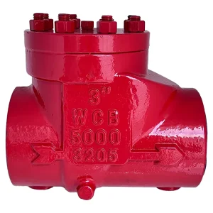 Manual 3000 PSI 3in WCB Threaded End Carbon Steel Swing Check Valves