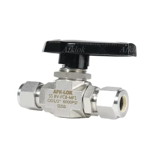 Manual 6000PSI 3000PSI SS Ball Valve in 1/8 1/4 3/8 1/2 Inch Sizes for Gas with OEM Customization Support
