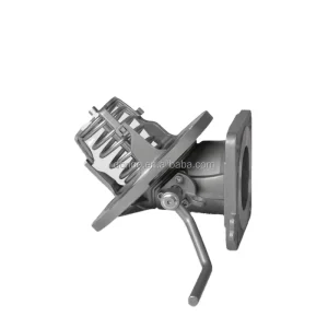 Manual Angle SS304 Flanged Bottom Valve for Low Pressure Emergency Shut off in Chemical Tanker