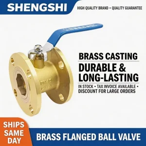 Manual Brass Ball Valve OEM High Temperature Base Flanged Connection Customized Size Actuated