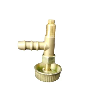 Manual Brass Finish Control T Shaped LPG Gas Valve Angle Valve for Liquefied Gas Stove Exports to Ukraine T VALVE Connection