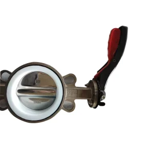 Manual Butterfly Valve SS304 Valve Body Handle Operation PTFE Seal Standard Tianjin Factory Direct Supply