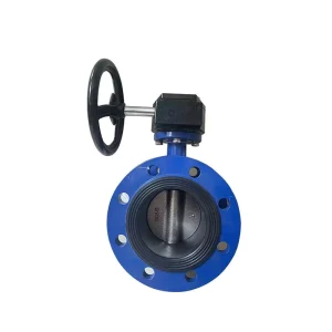 Manual Cast Iron EPDM Flanged Butterfly Valve for Water Applications PN16 CF8 DI Butterfly Plate