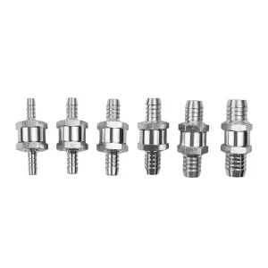 Manual Control 6/8/9/10/12mm Aluminum Alloy Car Check Valve Fuel Check Valve for Automobile for Oil Media