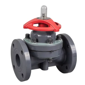 Manual Corrosion-Resistant PVC Flanged Diaphragm Valve UPVC CPVC PPH PVDF FRPP for Chemical Liquid and Acid Water Control
