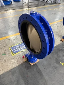 Manual Ductile Iron Butterfly Valve SS304 Model Soft Seat Rubber Vulcanized Lining for Water