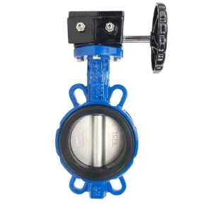 Manual EPDM Coated Wafer Butterfly Valve DN80