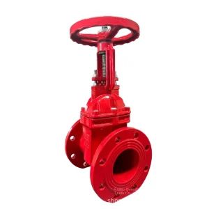 Manual Fire Fighting Signal Gate Valve Water Soft Seating DN50 DN300 PN16 Flange Connection