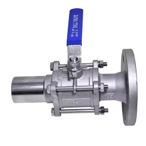 Manual Flanged Ball Valve DN25 to DN50 Stainless Steel Industrial Piping OEM Custom Warranty Base