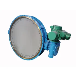 Manual Hard Seal Triple Offset Butterfly Valve Ductile Iron Double Flange Eccentric for Water DN300 PN10 PN16