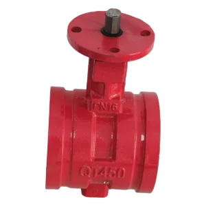 Manual Heavy Duty Turbine Actuated Grooved End Butterfly Valve for Water Applications