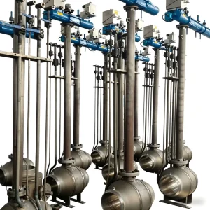 Manual High Pressure Forged Steel A105 Fully Welded Extended Stem Hydraulic Ball Valve Flanged OEM Oil Gas