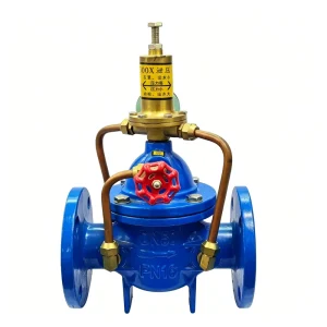 Manual Hydraulic Pressure Regulating Valve, Water Fire Control Flange Tap Reducing Valve F745X-16 AC220V