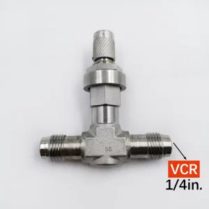 Manual Interchangeable Ferrule Needle Valve 316 Stainless Steel for Gas Water Oil