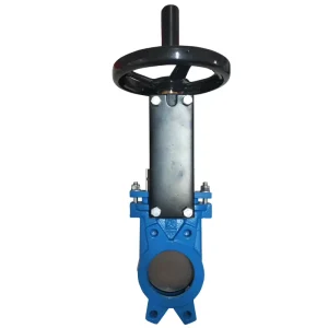 Manual Knife Gate Valve with CE Approval PN16 Ductile Iron Flange Ends Valve for Slurry and Waste Water