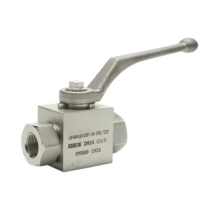 Manual L Type High Pressure Three Way Ball Valve Stainless Steel Forged Body Heavy Duty NPT Threaded Connection 1 4 Inch Port